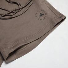 Adidas Women's Summer Fashion Minimalist Comfortable Loose Straight Leg Casual Sports Shorts IS1219 - Earthy Brown-grey - View 3