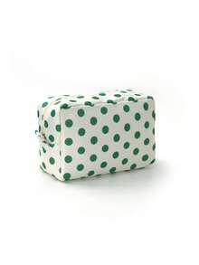 Tas Kosmetik Perjalanan Motif Polka Retro, Tas Penyimpanan Makeup Tahan Air, Tas Perlengkapan Mandi dengan Resleting Luas untuk Gym, Perjalanan Akhir Pekan, dan Aksesori Sehari-hari - MultiWarna - View 12