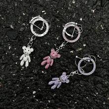 Bling Rhinestone Key Lanyard Buckle, Protective Key Fob Shell Compatible With BYD ATTO3 Song Plus Dolphin Tang DM Qin Yuan Pro E9, Stylish Keyless Car Remote Accessories - Multicolor - View 6
