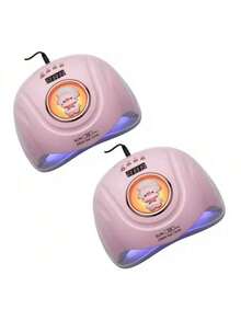 KIT 2x Cabines BICHINHO Sun S8 Pro  57 LEDs 268w Unha Gel Acrigel Secagem Rápida BIVOLT - Rosa Bebê - Visão 6