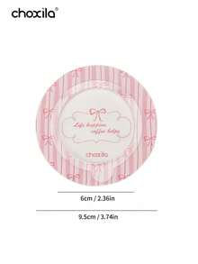 choxila 20pcs UFO Shaped Disposable Coffee Filters, Single-Serve Pour Over Coffee Filters With Cute Print, Portable Filters For Home - Pink - View 12