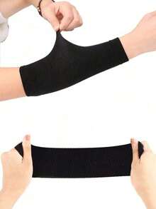 1 Pair Compression Arm Sleeves, Elastic Thin Knit Arm Guards, Fitness Accessory - Multicolor - View 7