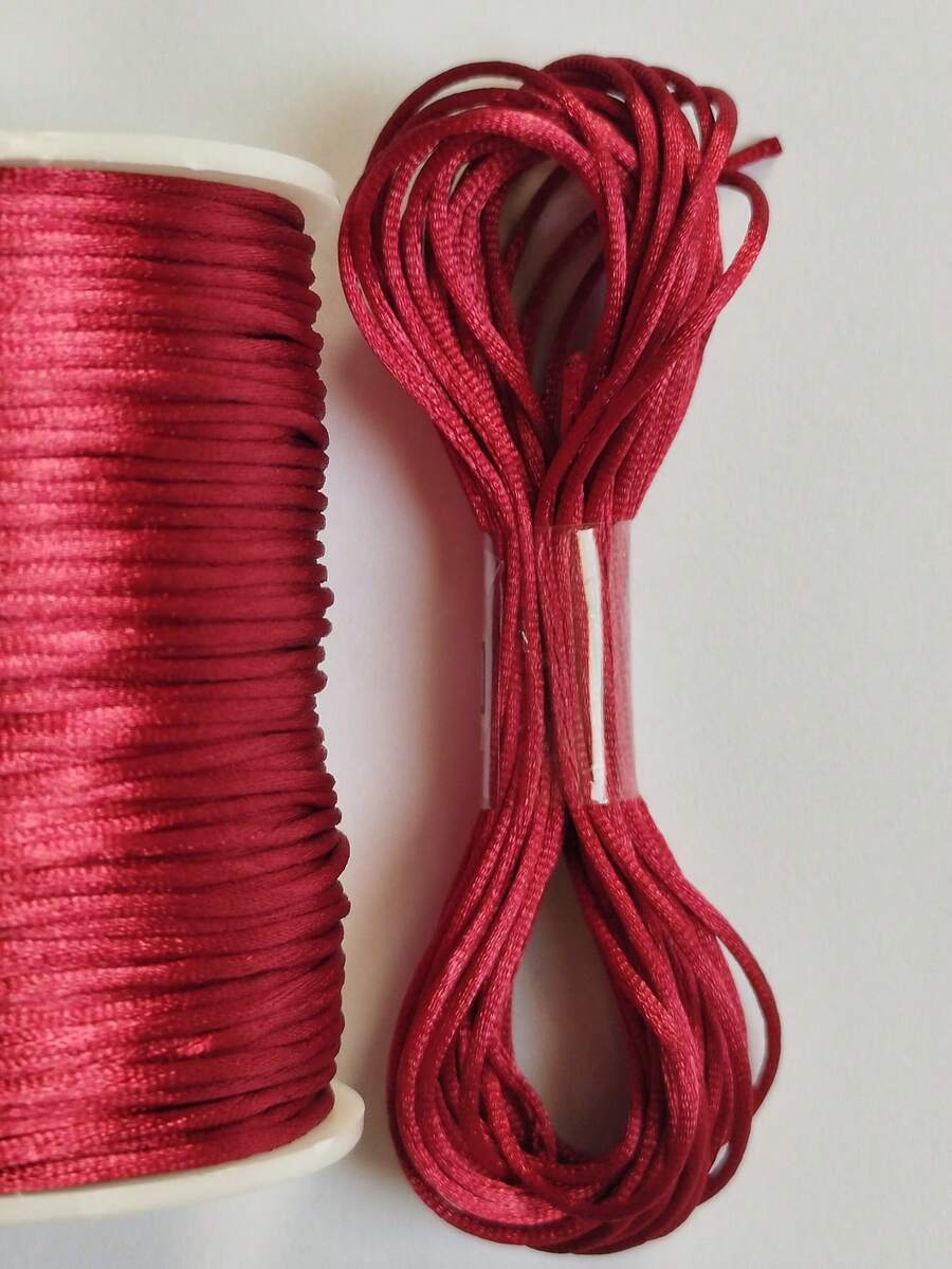 Silk Thread Satin Cord 1mm - 5 Meters Various Colors - Board - View 1