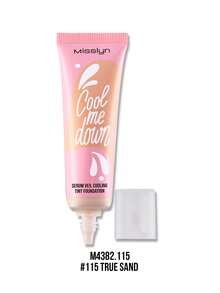 MISSLYN 1Pc Cool Me Down Serum Veil Cooling Tint Foundation, Alas Bedak Cair Matte, Efek Dingin, Cakupan Sedang yang Dapat Dibangun, Tekstur Serum yang Melembapkan, Hasil Akhir Halus dan Sempurna, Riasan Pengontrol Kilap yang Menyamarkan Pori-Pori, Alas Bedak Ringan untuk Pemakaian Sehari-hari - #115 Pasir Sejati - View 8
