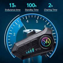 Y10 Bluetooth Motorcycle Helmet Headset Wireless Audio Player IP66 Waterproof 400mAh Long Standby - Y10-hard-1 - View 4