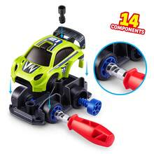ZURU 5 Kapsul Misteri Make-A-Racer Kejutan, Mainan Mobil Balap Mini yang Dapat Dirakit dengan Stiker dan Slime, Kendaraan Koleksi Gaya Acak, Hadiah Ulang Tahun untuk Anak Usia 3+ (Gaya Acak) - MultiWarna - View 5