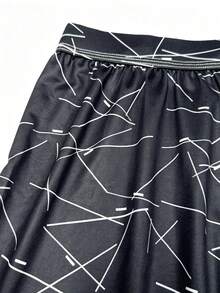 1pack Men's Underwear, Soft And Comfortable Printed Pattern Design Loose Corner Shorts, With Button Placket, Suitable For Daily Wear, Vacation Travel - Multicolor - View 5