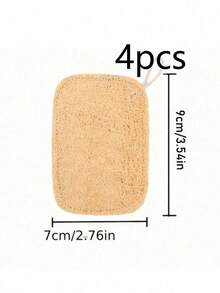 1-5pcs Natural Loofah Exfoliating Body Scrub Sponge, Gentle Bathing Sponge, Suitable For Men And Women, Daily Use Or Kitchen Cleaning - Multicolor - View 13