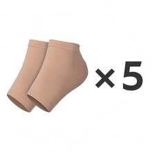 1/3 Pairs Silicone Moisturizing Socks, Unisex, Suitable For Dry Cracked Heels, Softening And Repairing, Care And Exfoliation - Apricot - View 13