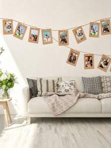 30PCS Paper Picture Frames, Kraft Paper Hanging Picture Frame Displays, Suitable For 4x6 Inch Frames, For Home Wall Decoration, School And Office Decoration. - Regular Model - View 5
