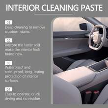 rayhong Car Interior Cleaning Cream, Seat Leather Foam, Waterless Stain Remover And Refurbishing Car Interior Cleaner - A - View 8