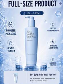 Estée Lauder 雅詩蘭黛 Pure Cleansing 卸妝液 30ml 試用裝/200ml 正裝，強效清潔，輕鬆卸除所有彩妝（含防水彩妝），舒緩肌膚，適合所有膚質 - 雅詩蘭黛淺藍卸妝乳 - 查看 5