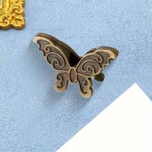 2pcs Creative Butterfly Shaped Metal Office Clips, Photo Clips, Document & Ticket Organizer, Money Clips, Small Size (Available In Antique Bronze/Green/Purple) - Clip - View 3
