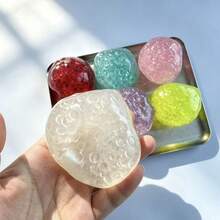 1pc Japanese & Korean Style Coconut Oil Bead Handmade Squeeze Ball Stress Relief Toy - 彩色 - 查看 8
