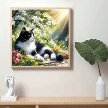 1pc - DIY Handmade 5D Diamond Painting Kit, Suitable For Adults And Beginners, Craft Supplies, Applicable For Living Room, Bedroom, Office, Wall Decor Art - round diamond - View 6