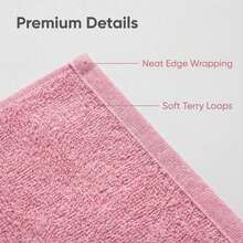 6/12/24pcs Face Towels, 10x10 Inch Highly Absorbent Soft Fingertip Towels, Machine Washable, Suitable For Bathroom, Gym, Hotel, Spa And Kitchen, Multicolor - Green + White - View 4