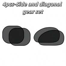 1/2/4pcs Universal Car Front & Rear Side Window Folding Sun Shade, Car Window Sunshade Protector - Multicolor - View 12