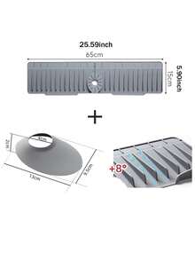 Cuttable Folded Edge Water-Resistant Mat, Suitable For Faucet Splash Guard - A Non-Slip Drainage Mat, Suitable For Sink, Quick Drying, Protects Bathroom And Kitchen Sink. Easy To Clean Surface, Suitable For Single Hole Faucet, Suitable For Kitchen And Bathroom Vanity - View 12