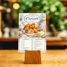 24pcs Vintage Floral European Bread Recipe Scrapbook Cards, Pastel Cottagecore Baking Print Decorative Ephemera Paper Cards For Junk Journal, Planner Decor, Scrapbooking, Bread Baking Theme Party All Season Handicraft Projects - H260621-24pcs - View 6