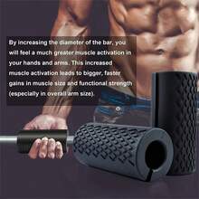 2pcs/Set Dumbbell Grip - Portable Barbell Accessory, Enhances Grip Strength And Lower Back Support, Reduces Injury Risk, Suitable For Fitness Enthusiasts, Dumbbell Grip - Multicolor - View 2