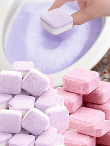 1/10/20pcs Powerful Toilet Cleaning Effervescent Tablets, Deodorizing And Urine Stain Removal, Alkaline Solvent, Rich Foam, Suitable For Toilet, Washing Machine, Cup Cleaning, Removing Odors And Dirt - Multicolor - View 1
