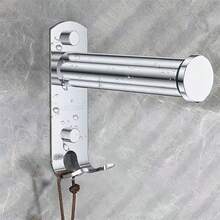 Multi-Purpose Wall-Mounted Storage Rack With Hooks, Extra Large Storage Space. Telescopic Rod Fits Various Spaces, Keeps Hangers Organized And Easy To Access, Perfect For Space Clearing - View 4