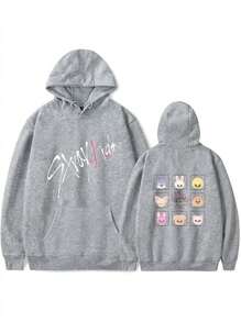 HoodiesStray KidsS Tour Merch Hoodies New Logo  Felix HyunjinS Fashion Cool Hoodie Men Women SweatshirtsLoose And Comfortablehoodies De Mujer - GR02 - 查看 1