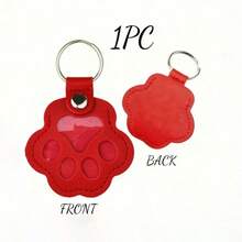 1pc Pet Paw Print & Fur Memorial Keychain Pendant, Leather Material, Long Lasting, Personalized Pet Fur Storage Bag, Pet Memorial Gift For Dog/Cat Lovers, Pet Loss Memorial Pendant - one-size - View 11