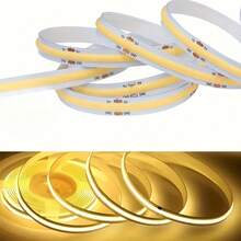 USB Powered COB Light Strip Set, Touch Dimming - Long Press To Adjust Brightness, 3 Color Temperatures Available For Birthday And Space Halloween Theme Occasions - Soft Light For TV Backlight, Bedroom - 彩色 - 查看 7
