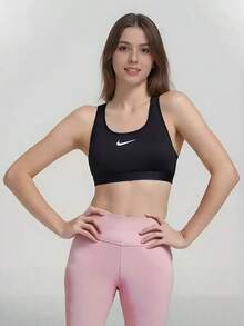 Nike Women's Casual Yoga Fitness Supportive Quick-Dry Comfortable Sports Bra - Black - View 1