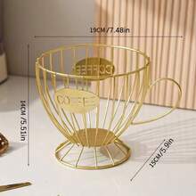 Metal Coffee Capsule Holder, Large-Capacity Coffee Capsule Organizer, Suitable For Cafe, Bar Display, And Home Kitchen Candy Storage Accessories - Multicolor - View 15