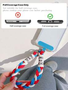 Multi-Color Braided Phone Lanyard, Detachable Metal Buckle Phone Strap, Anti-Loss Phone Charm, Anti-Drop Phone Strap, Suitable For Daily Use And Travel, Fashionable And Functional Phone Lanyard - Multicolor - View 9