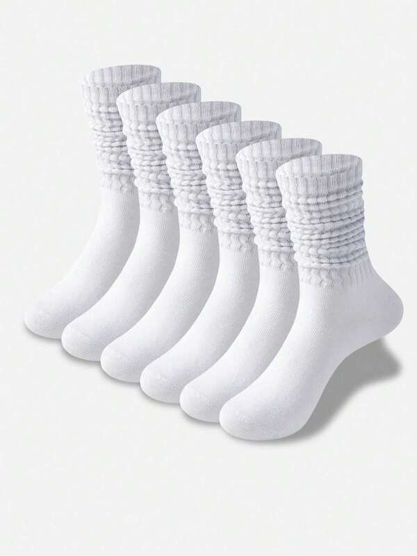 1/5/10/15 Paar Damen Mehrfarbige Mode Bubble Slouch Socken, bequem, klassisch, kniehoch, lässige enge Waden-Socken, Unisex, Damen Socken, Geschenk für Freund