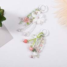 New Lychee Patterned Leather Fox Pendant With Cartoon Animal Keychain, Simple And Cute Bag Pendant - Multicolor - View 5