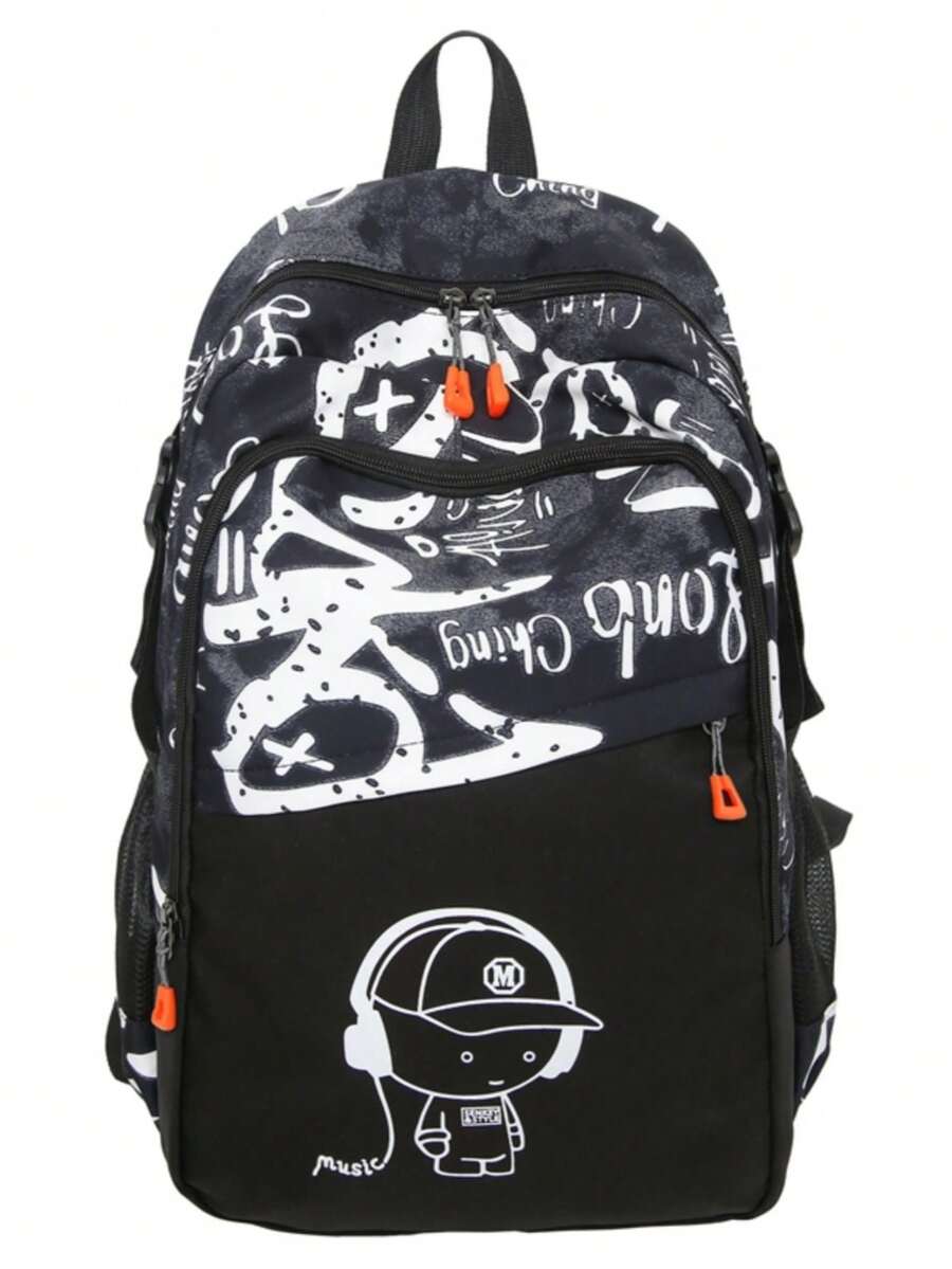 New Cartoon Back To School Graduation Season Elegant Cute Fashion Versatile Large Capacity Multi-Function Backpack (No Accessories Included) - Multicolor - View 1