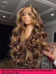 Perucas NATAN Frontal Sem Cola Cabelo Humano Cabelo Humano Brasileiro Ondulado Renda Cabelo Humano, Densidade 200 5X5 Faixa Frontal Transparente de Alta Definição, Cabelo Virgem Pré-Cortado Sem Cola, Cabelo Falso, Peruca Ondulada Feminina, Perucas Pretas Naturais para Mulheres - SP4/27 - Visão 1