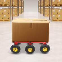 YUNRUX 6-Wheel All-Terrain Heavy-Duty Furniture Dolly Red 1200lbs - A - View 10