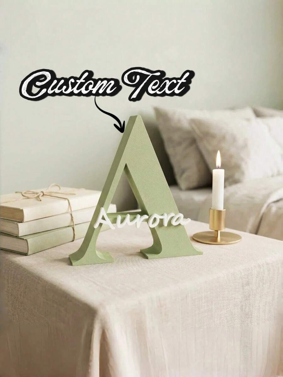 Custom Double Layer Acrylic Wedding Name Sign, Durable Personalized Decorative Plaque, Suitable For Christmas, Thanksgiving, Easter And Halloween, Perfect For Housewarming, New Home And Baby Label Gifts, Enhancing Holiday Themed Home Interior Decor - Multicolor - View 1