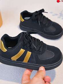 New Unisex Kids Family Matching Sports Casual Sneakers, Fashionable Versatile Shoes - Black - View 7