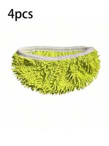 1/2/4/6/8pcs Reusable Green Mop Pads, Suitable For Washable Microfiber Wet & Dry Mop Pads, Fit For Sweeping Robots, Great For Floor And Hardwood Surface Cleaning - Multicolor - View 12