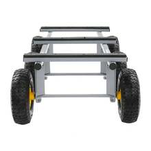 YUNRUX 6-Wheel All-Terrain Transporter, Heavy-Duty Furniture Dolly, 1200 Lbs, Gray - A - View 6