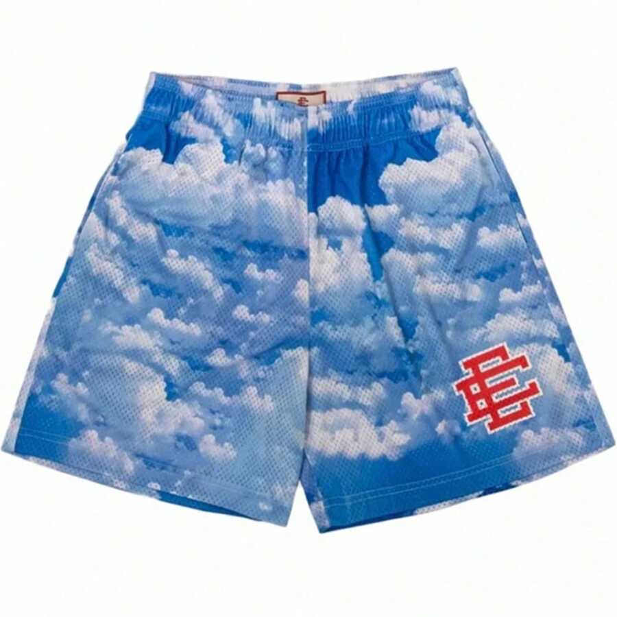 EE  Basic Shorts  Men's Casual Shorts Fitness Sports Pants Summer Gym Workout Men Women Classic GYM Mesh Shorts - Red WJX - View 1