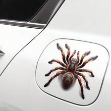 1Pc Tarantula Car Decal Sticker, Auto Vinyl Stickers For Cars, Creative Fake Spider Car Stickers For Rear Window, Trunk, Bumper, Motorcycle & Laptop - A - View 6