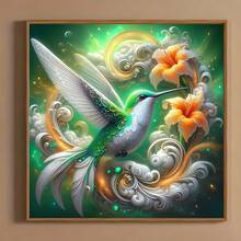 1pc - DIY Handmade 5D Diamond Painting Kit, Suitable For Adults And Beginners, Craft Supplies, Applicable For Living Room, Bedroom, Office, Wall Decor Art. - round diamond - View 3