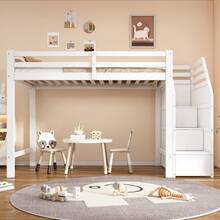 Bed Frame For Baby 90x200cm –  Entry And Integrated Storage - 白色 - 查看 7