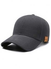 1pc Plus Size Men's Casual Baseball Cap, Solid Color Outdoor Sports Sun Protection Hat, Adjustable Large Head Circumference Duck Bill Cap, Dedicated Sun Protection Hat For Large Head People; Breathable Baseball Cap, Unisex, Adjustable Hat Circumference, With Sun Protection Function, Suitable For Cycling, Fishing, Outdoor Activities - Multicolor - View 9