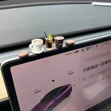 1/3/7件迷你咖啡杯車飾，美式療癒風飲料裝飾，樹脂裝飾品，儀表板、後視鏡飾品，桌面小裝飾，車內療癒裝飾，汽車配件 - 咖啡飲料 - 查看 4