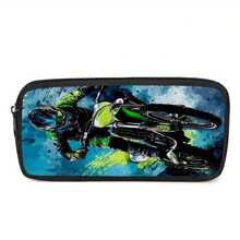 Single Layer Zipper Pencil Case, Racing Car Tractor Motorcycle Print Stationery Pouch For Boys Students, Back To School Supplies - A - View 8