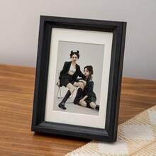 4x6 5x7 Inch Wooden Photo Frame - Natural Wood Desktop Photo Frame Stand, Rustic Style Desktop Photo Display Rack, Suitable For Home Office Decor, Minimalist Design Wooden Photo Holder, Gift For Family And Friends - A - View 4