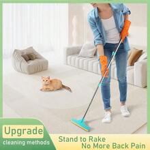 Pet Cat Dog Hair Carpet Cleaner - Cat Brush, Powerful Dehairing Brush, Essential Cleaning Tool For Cats, 45-Inch Extendable Pole, Retractable, Household Cleaning Helper, Dog Supplies, Dog Toys, Small Bag, Cat Gift - Multicolor - View 2